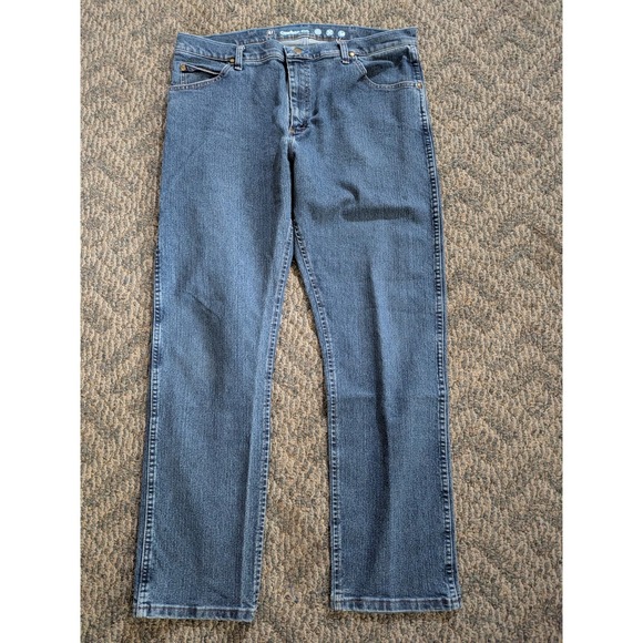 Wrangler Other - Wrangler Cowboy Cut Slim Fit Jeans Mens 38x30 Medium Wash Blue Denim 936DEN